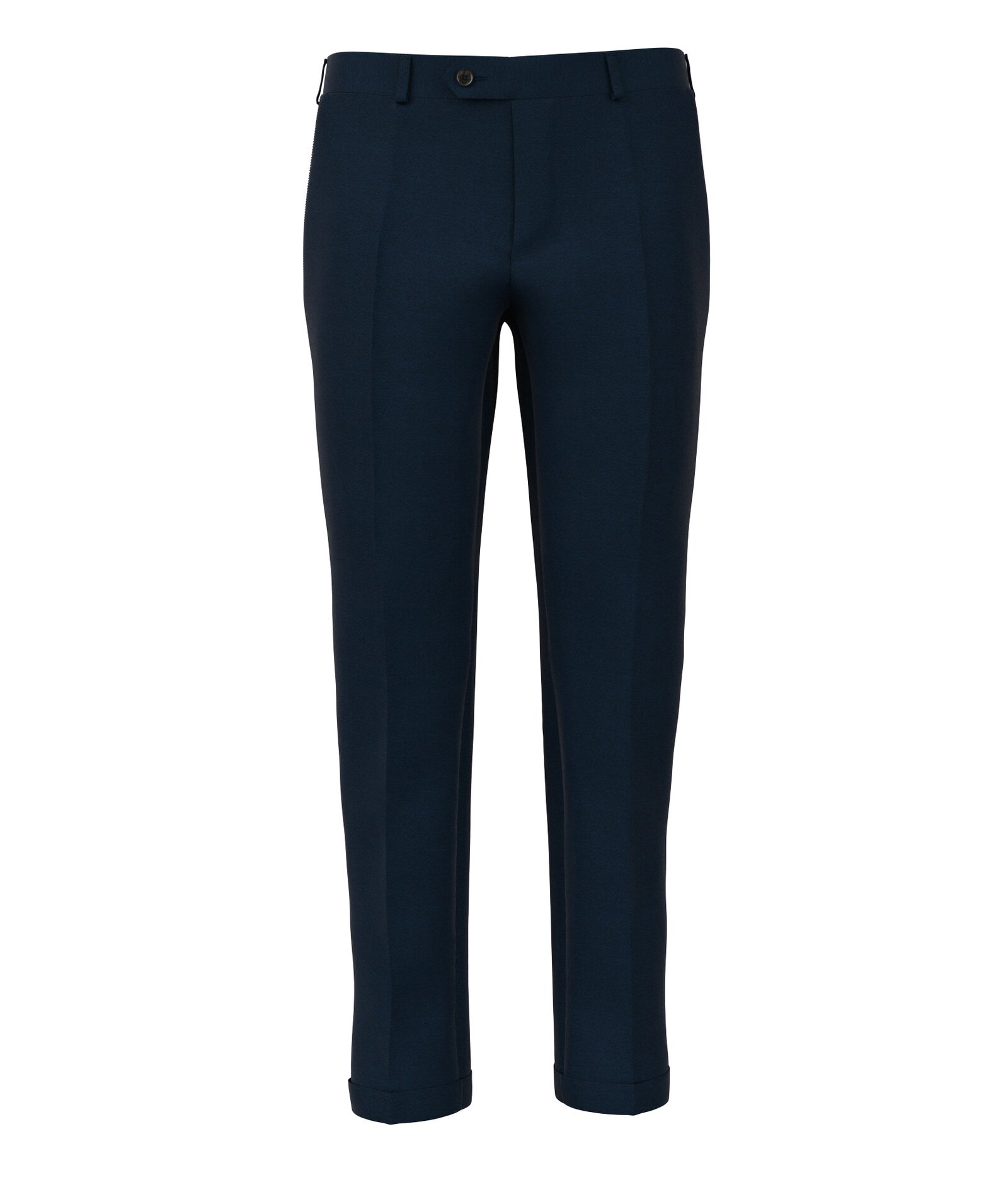 Image of Pantaloni da uomo su misura, Reda, Blu Crêpe, Quattro Stagioni | Lanieri