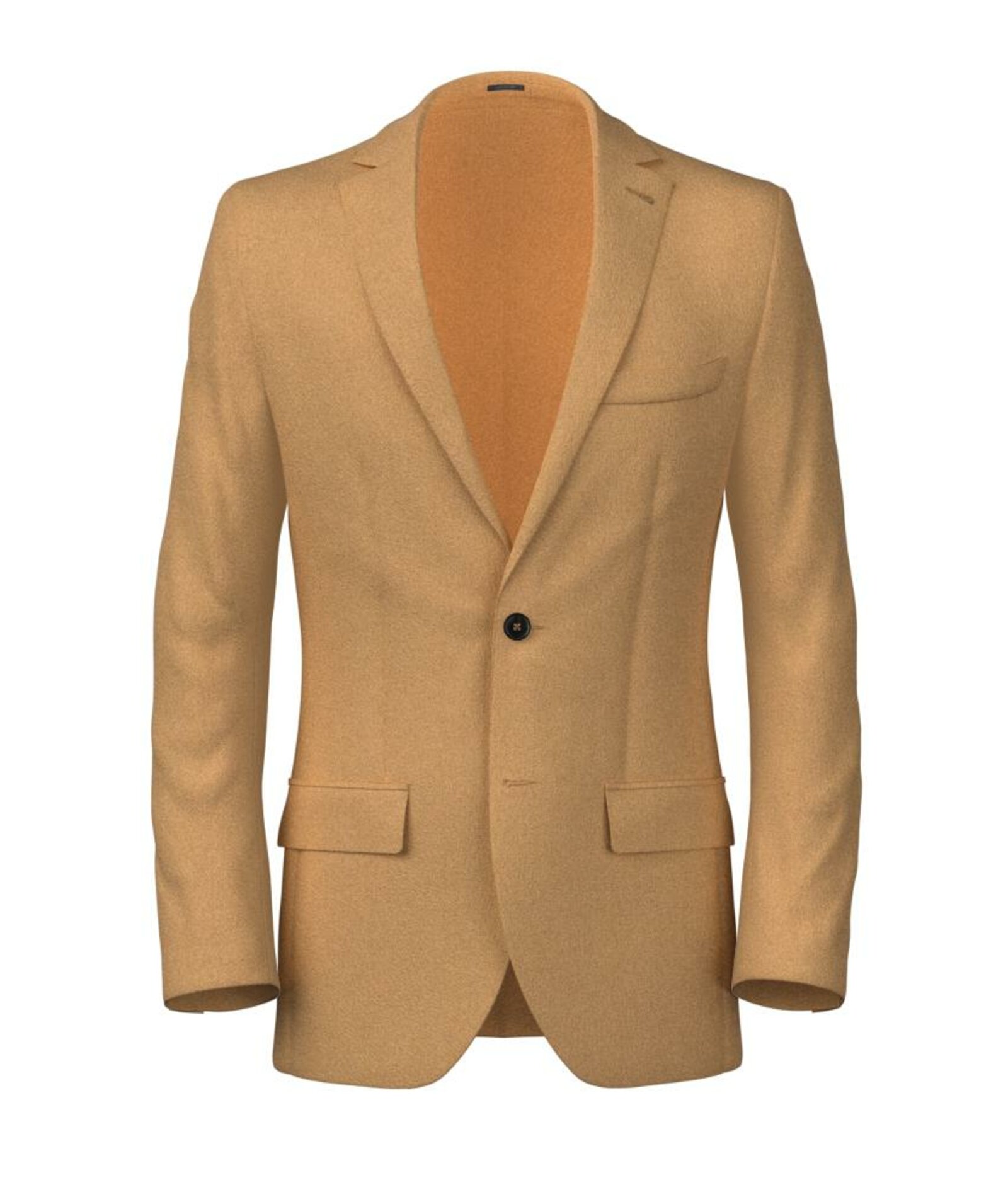 Pure Cashmere Beige Men's Custom Blazer, Made to Measure | Lanieri