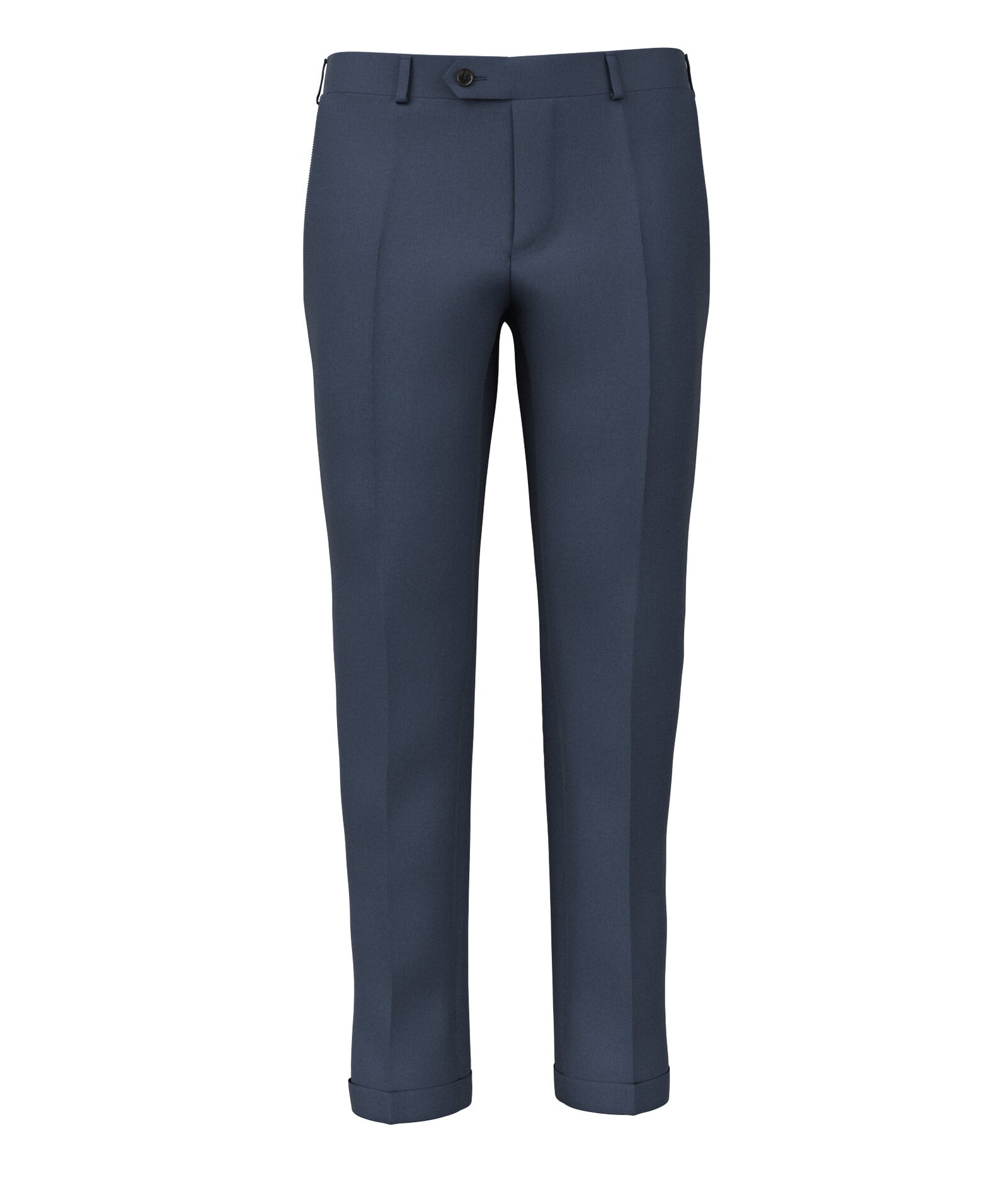 Image of Pantaloni da uomo su misura, Reda, Pura Lana Merino Super 150's Blu, Quattro Stagioni | Lanieri