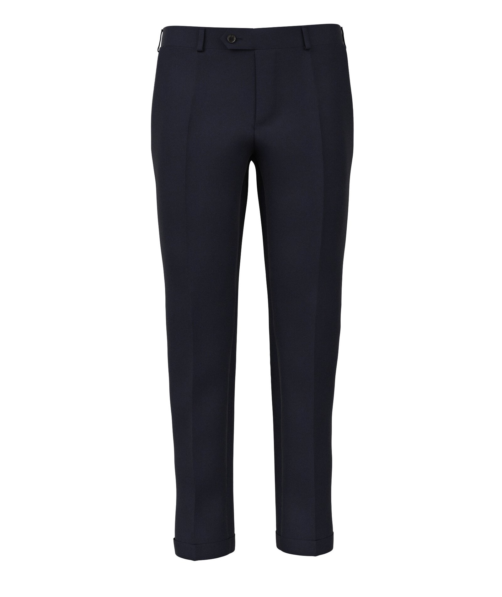 Image of Pantaloni da uomo su misura, Reda, Flanella Pettinata Blu Scuro, Autunno Inverno | Lanieri