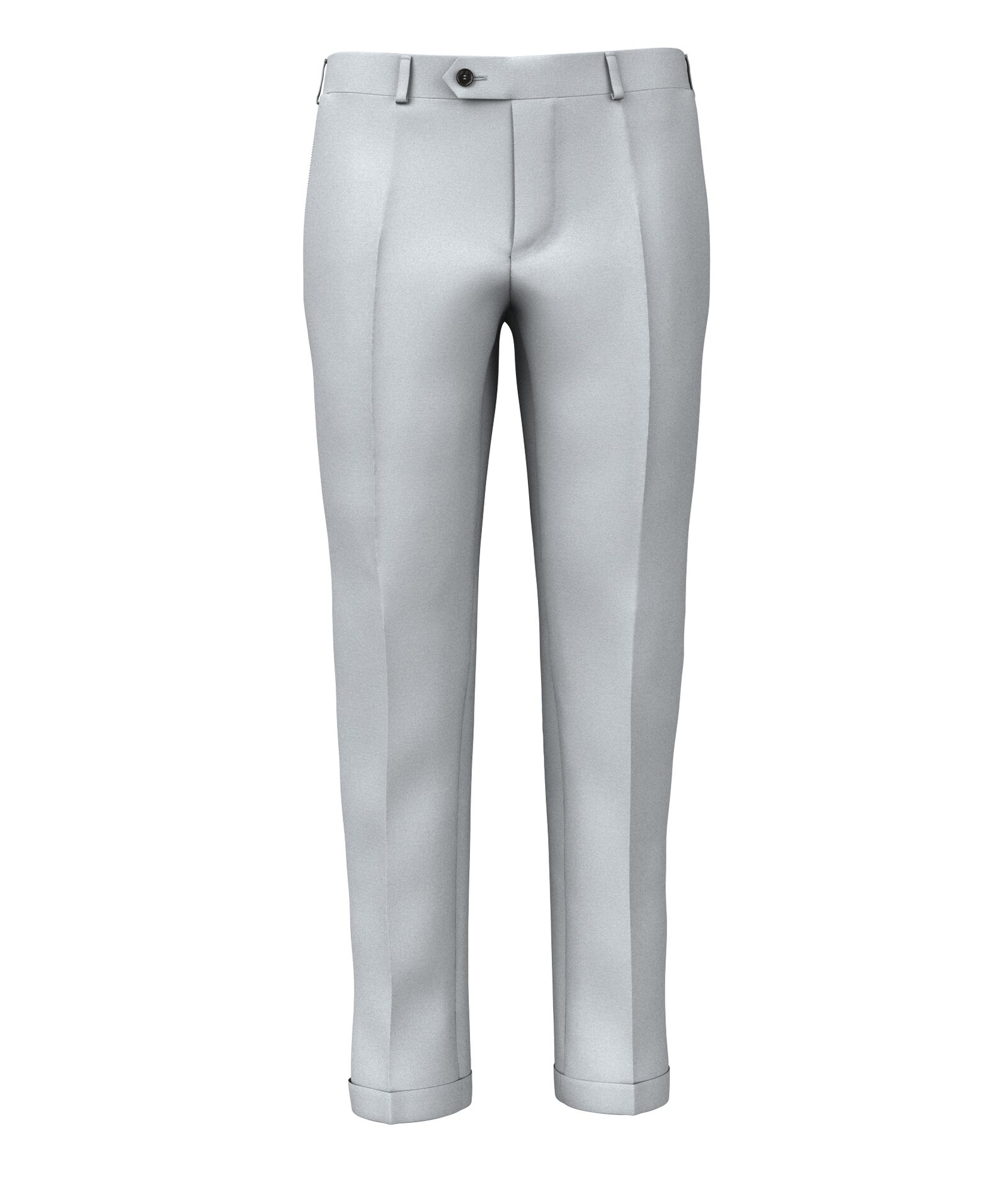 Image of Pantaloni da uomo su misura, Lanificio Zignone, Lana Super 130's Grigio Chiaro, Quattro Stagioni | Lanieri