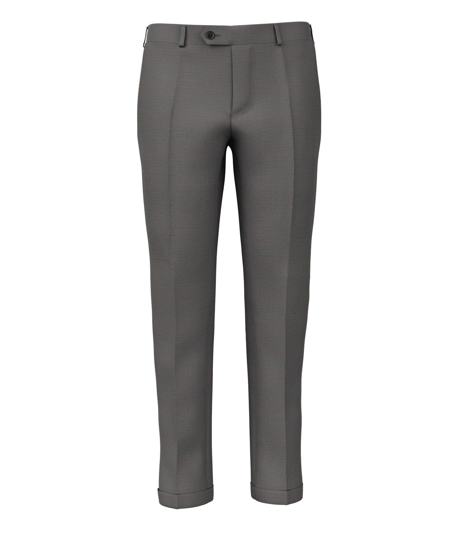 Image of Pantaloni da uomo su misura, Reda, Grigio 100% Lana Merino, Quattro Stagioni | Lanieri