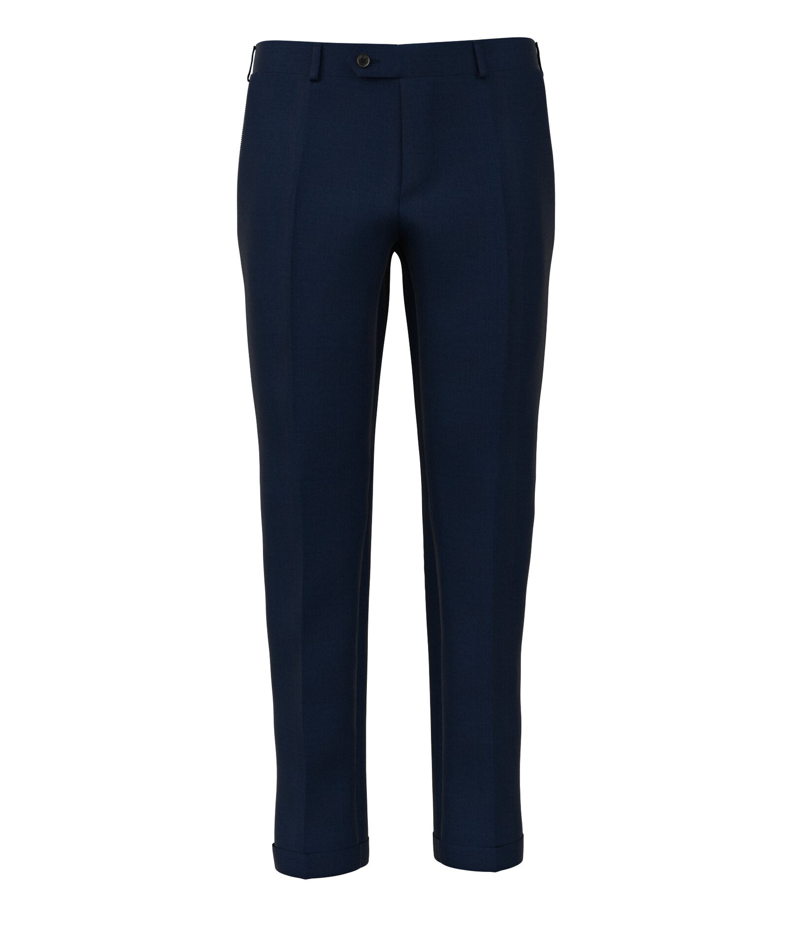 Image of Pantaloni da uomo su misura, Reda, Blu 100% Lana Merino, Quattro Stagioni | Lanieri
