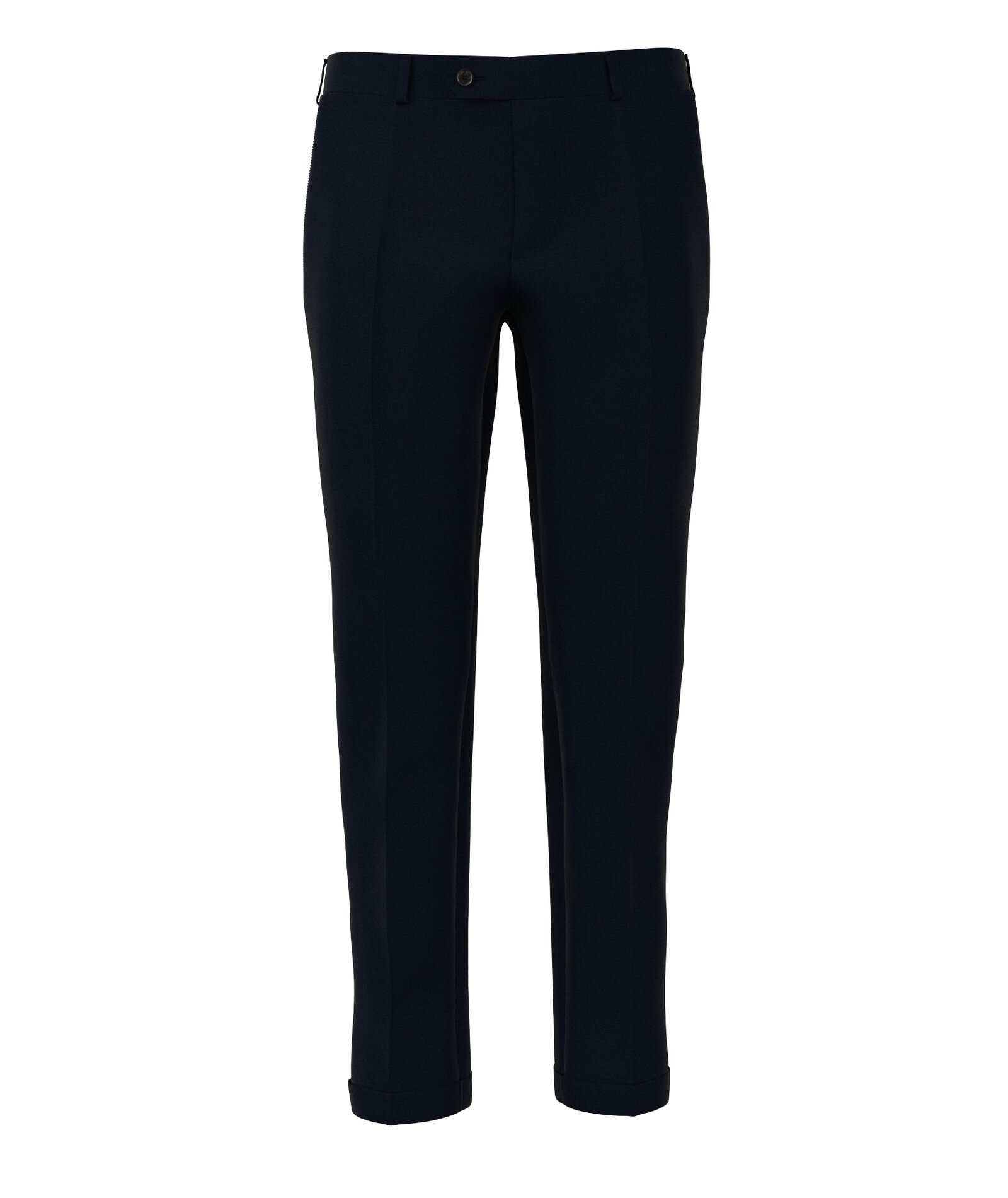 Image of Pantaloni da uomo su misura, Lanificio Zignone, Blu Crêpe, Quattro Stagioni | Lanieri