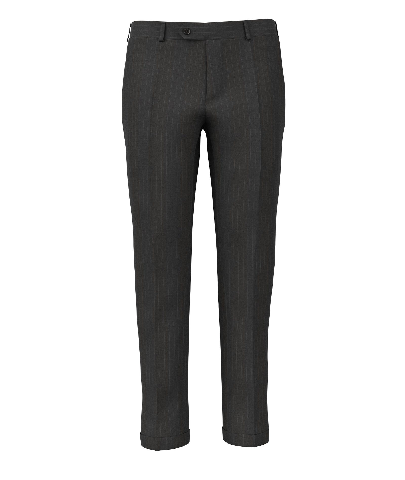 Image of Pantaloni da uomo su misura, Loro Piana, Grigio in Twill di Lana 150s, Quattro Stagioni | Lanieri