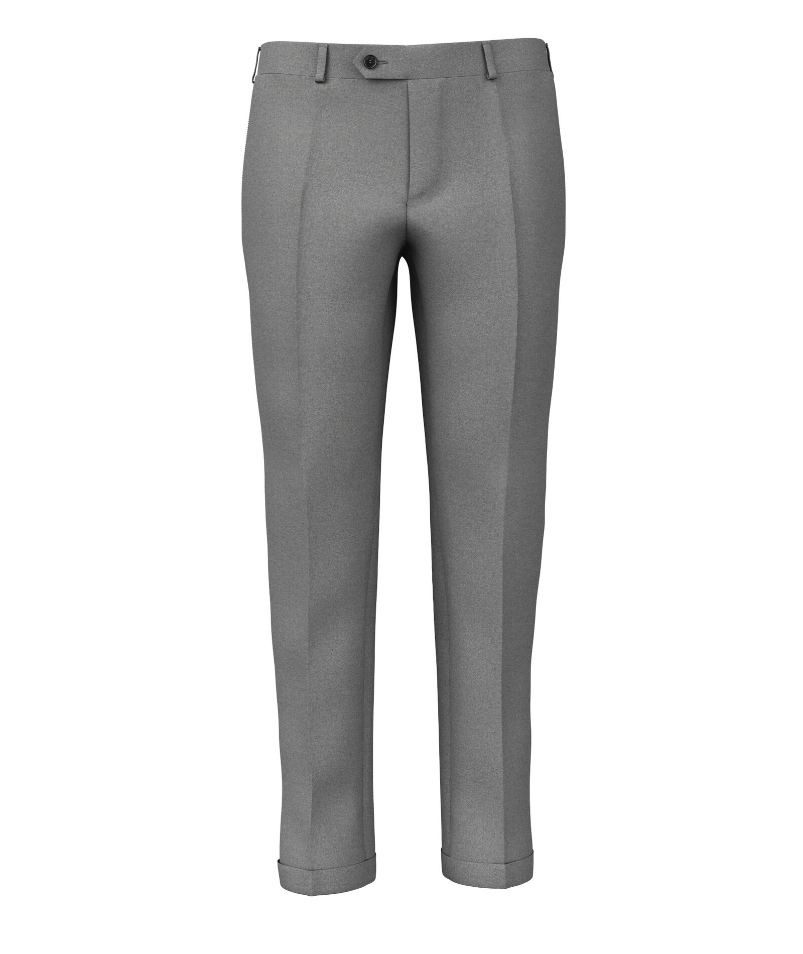 Image of Pantaloni da uomo su misura, Loro Piana, Grigio in Twill di Lana Jersely, Autunno Inverno | Lanieri