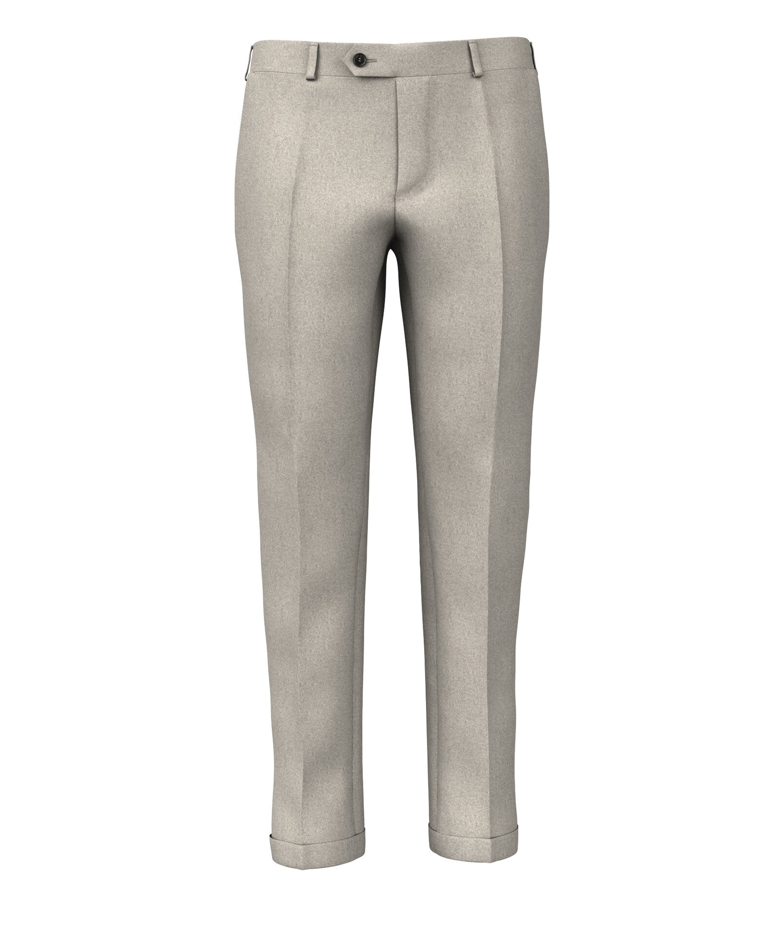 Image of Pantaloni da uomo su misura, Reda Flexo, Beige in Flanella di Lana stretch, Autunno Inverno | Lanieri