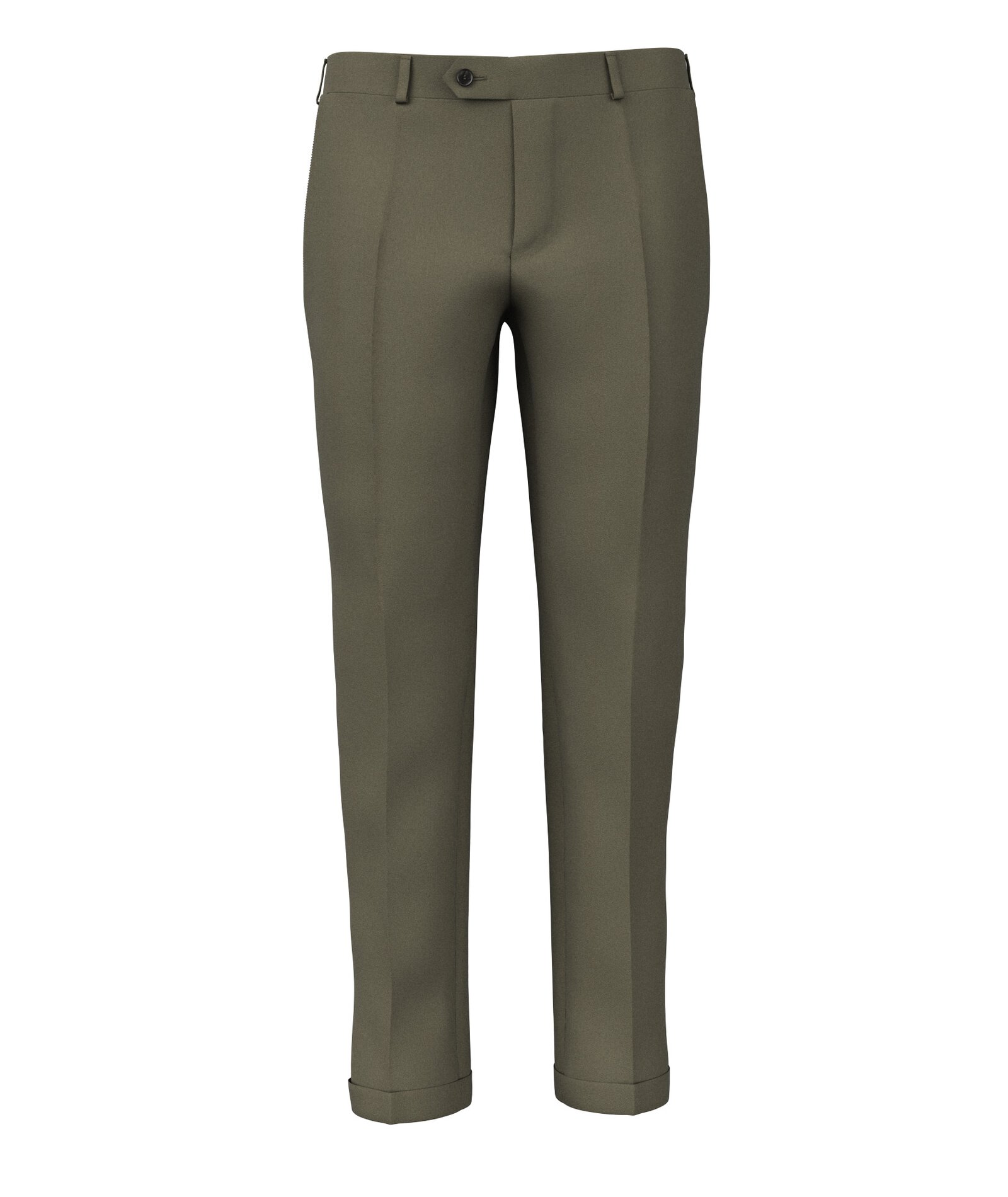 Image of Pantaloni da uomo su misura, Reda Flexo, Verde in Flanella di Lana stretch, Autunno Inverno | Lanieri