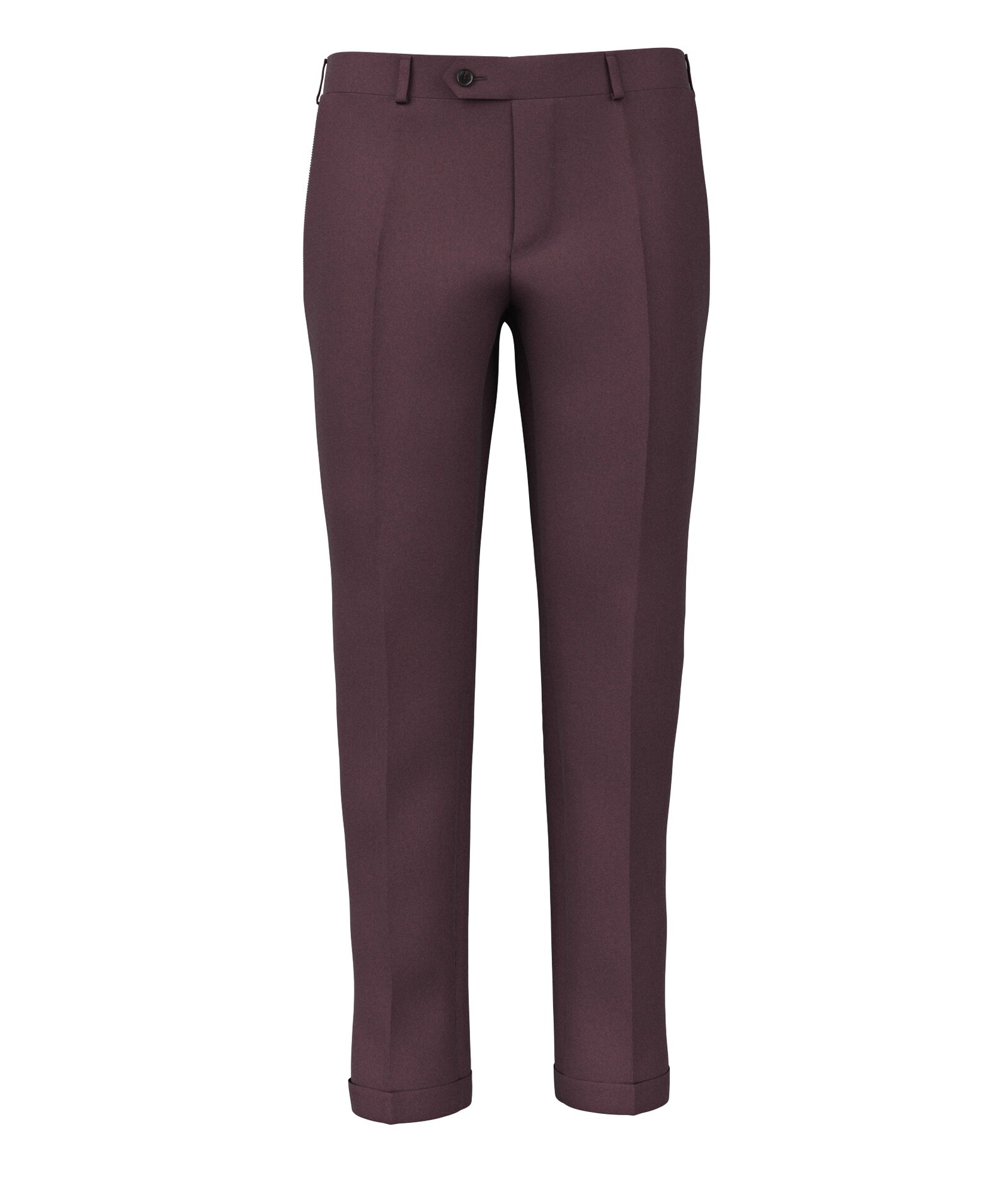 Image of Pantaloni da uomo su misura, Lanificio Zignone, Rosso in Flanella di Lana e Cashmere, Autunno Inverno | Lanieri
