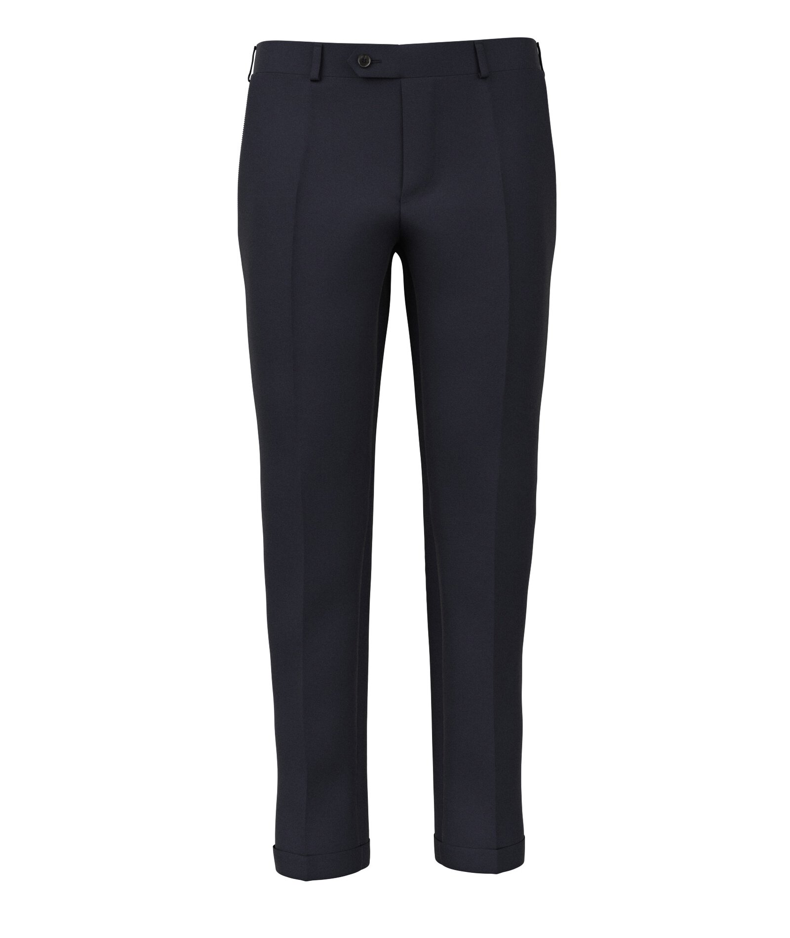 Image of Pantaloni da uomo su misura, Lanificio Zignone, Blu in Flanella di Lana e Cashmere, Autunno Inverno | Lanieri