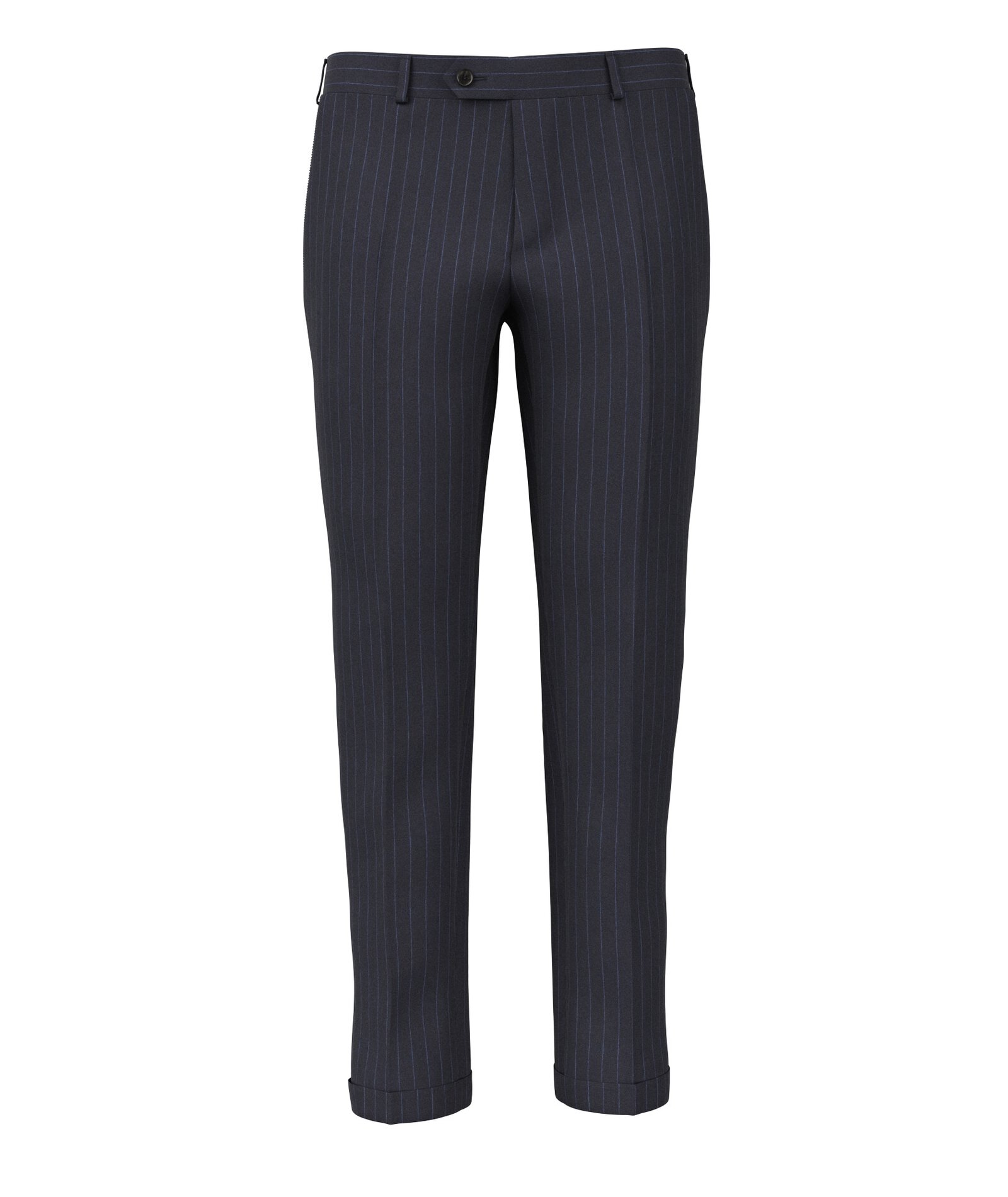 Image of Pantaloni da uomo su misura, Lanificio Zignone, Blu in Tela di Lana e Cashmere, Autunno Inverno | Lanieri