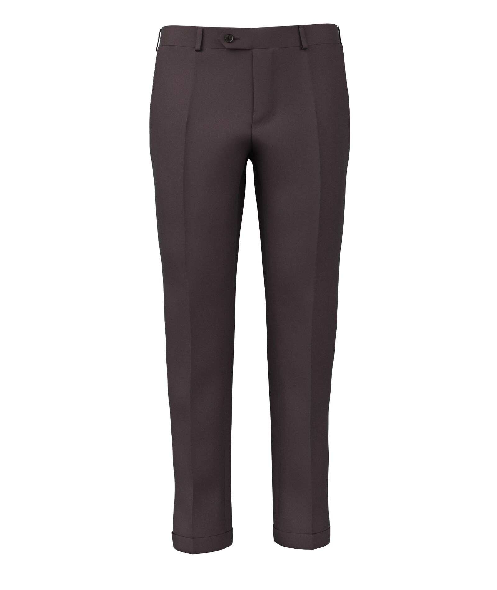 Image of Pantaloni da uomo su misura, Lanificio Zignone, Viola in Twill di Lana, Quattro Stagioni | Lanieri